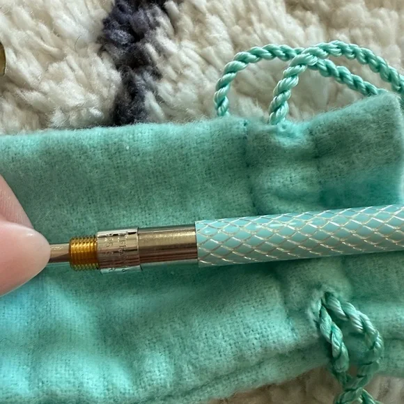 Tiffany & Co. Turquoise Pouch with Pen